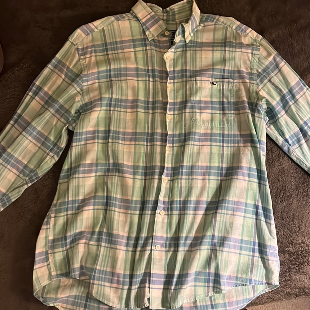 Vineyard Vines plaid button down